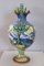 Large Antique Majolica Hand Painted Vase, 1880 8