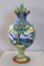 Large Antique Majolica Hand Painted Vase, 1880, Image 8