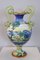 Large Antique Majolica Hand Painted Vase, 1880 7
