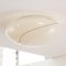 Large Italian Murano Glass Ceiling Light in Ivory Color with Contrasting Spiral Filigree from Leucos, 1980s 2