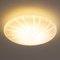 Italian White Murano Crystal Ceiling Light with Spiral Pattern from Leucos, 1980s 5