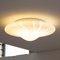 Italian White Murano Crystal Ceiling Light with Spiral Pattern from Leucos, 1980s 3