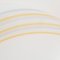 Ceiling Light in White Milk Murano Glass with Yellow Stripes, Italy, 1980s 6