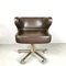 Swivel Leather Armchair by Giulio Moscatelli for Formanova, 1970, Image 1