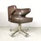 Swivel Leather Armchair by Giulio Moscatelli for Formanova, 1970 3
