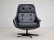Danish Design Leather Chair by H.W. Klein for Bramin, 1970s, Image 1