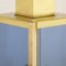Italian Lamp Base with Brass Frame and Blue Glass 8