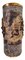 Paragüero o jarrón escultural con alto relieve de madera y tiza, años 40, Imagen 2