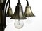 Lampadario in ottone placcato in argento, Italia, anni '30, Immagine 7