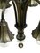 Italian Silver Plated Brass 9 Socket Chandelier, 1930s, Image 15