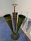 Italian Mid-Century Green Umbrella Stand with Cracked Effect, 1950s 11