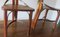 Mid-Century Brutalist Solid Oak and Tarnished Steel Dining Table & Teak Chairs, Set of 7 24