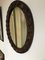 Specchio ovale brutalista in legno, Paesi Bassi, anni '60, Immagine 6