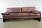 Brown Patchwork Leather Extendable Single or Double Daybed in the Style of de Sede 1