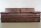 Brown Patchwork Leather Extendable Single or Double Daybed in the Style of de Sede 7