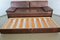 Brown Patchwork Leather Extendable Single or Double Daybed in the Style of de Sede 8
