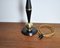 Art Deco Brass and Black Painted Wood Table Lamp, 1930s, Image 5