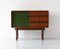 Italian Teak Sideboard with Green Door, 1950s, Image 1