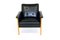 Scandinavian Chair in Faux Leather, Sweden, 1950, Image 4