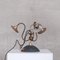 Antique English Mercury Glass Swan Neck Pendant Lamp, Image 2