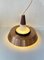 Mid-Century Pendant in Opaline Glass Teak and Copper from Voss, 1960s 5