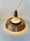 Mid-Century Pendant in Opaline Glass Teak and Copper from Voss, 1960s, Image 5