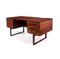 Mid-Century Danish Rosewood Desk by Henning Jensen 3