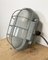 Industrial Grey Cast Iron Wall Lamp from Elektrosvit, 1960s 3