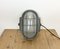 Industrial Grey Cast Iron Wall Lamp from Elektrosvit, 1960s 2