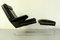 German Swing Lounge Chair with Ottoman in Leather and Steel by Reinhold Adolf for Cor, 1970s, Set of 2 13