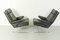 German Swing Lounge Chair with Ottoman in Leather and Steel by Reinhold Adolf for Cor, 1970s, Set of 2 6