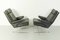 German Swing Lounge Chair with Ottoman in Leather and Steel by Reinhold Adolf for Cor, 1970s, Set of 2, Image 6