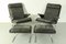 German Swing Lounge Chair with Ottoman in Leather and Steel by Reinhold Adolf for Cor, 1970s, Set of 2, Image 14