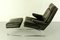 German Swing Lounge Chair with Ottoman in Leather and Steel by Reinhold Adolf for Cor, 1970s, Set of 2, Image 5