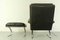 German Swing Lounge Chair with Ottoman in Leather and Steel by Reinhold Adolf for Cor, 1970s, Set of 2, Image 7