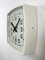 Soviet Industrial White Bakelite Factory Wall Clock from Strela, 1970s 4