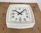 Soviet Industrial White Bakelite Factory Wall Clock from Strela, 1970s, Image 5