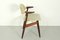 Mid-Century Modern Cowhorn Chair in Solid Teak from Tijsseling Nijkerk, 1960s 8