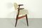 Mid-Century Modern Cowhorn Stuhl aus massivem Teak von Tijsseling Nijkerk, 1960er 8