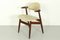 Mid-Century Modern Cowhorn Chair in Solid Teak from Tijsseling Nijkerk, 1960s 6