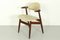 Mid-Century Modern Cowhorn Stuhl aus massivem Teak von Tijsseling Nijkerk, 1960er 6