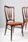 Ingrid Dining Chairs in Rosewood and Tan Leather by Niels Koefoed, Set of 5 5