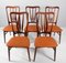 Ingrid Dining Chairs in Rosewood and Tan Leather by Niels Koefoed, Set of 5 2
