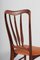Ingrid Dining Chairs in Rosewood and Tan Leather by Niels Koefoed, Set of 5 8