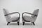 Czechoslovakian Lounge Chairs by Jindrich Halabala, 1950s, Set of 2 3