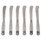 Acanthus Butter Knives in Sterling Silver from Georg Jensen, Set of 6 1