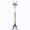 Italian Coat Rack in Ornate Brass and Marble, 1950s, Image 1