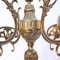 Italian Coat Rack in Ornate Brass and Marble, 1950s 6