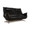 Black Leather Two-Seater Evita Sofa with Electronic Function from Koinor 8
