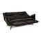 Black Leather Two-Seater Evita Sofa with Electronic Function from Koinor 3